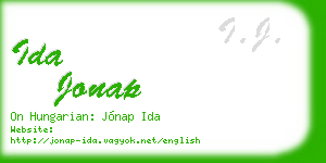 ida jonap business card